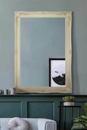 Hamilton Cream Shabby Chic Design Wall Mirror 106 x 76 CM