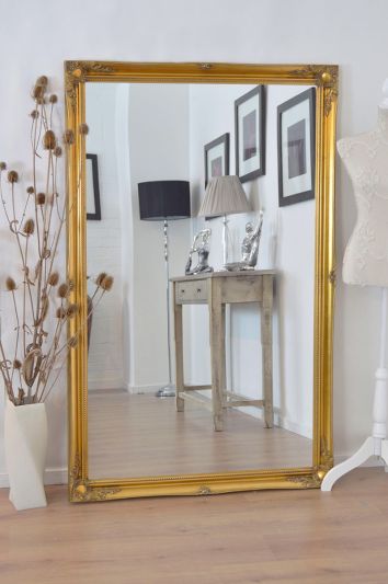 Hamilton Vintage Gold Antique Design Leaner Mirror 168 x 107 CM