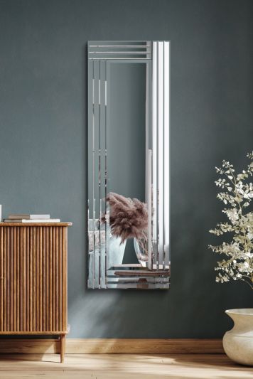 Oakley All Glass Triple Edge Bevelled Dress Mirror 120 x 40 CM